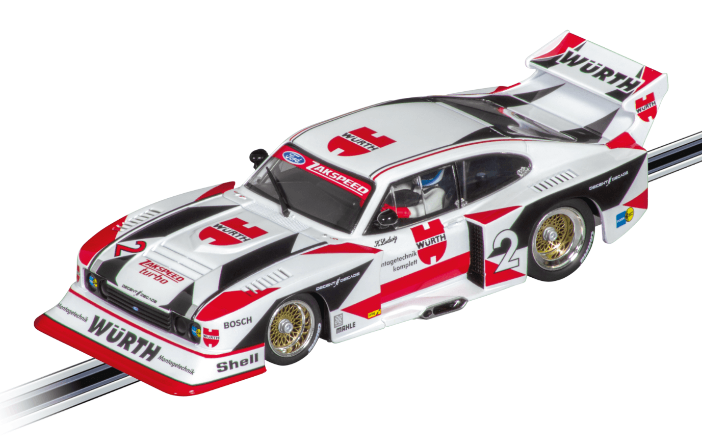 Carrera DIGITAL 132 - Ford Capri Zakspeed Turbo 'Würth-Zakspeed-Team, No