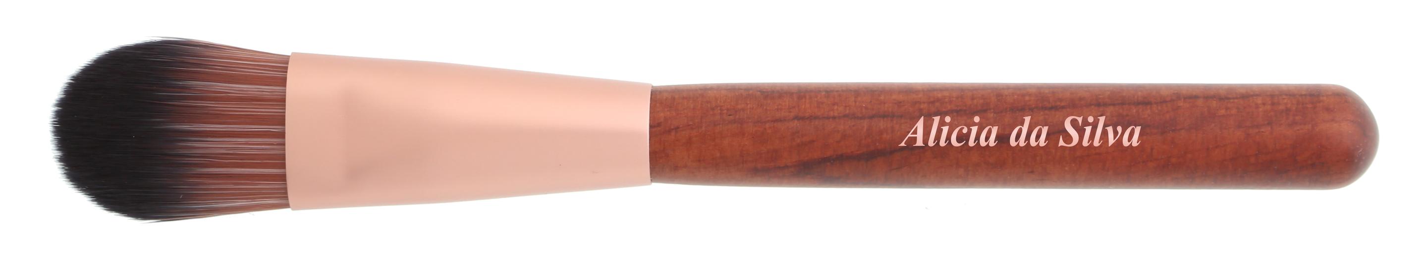 Alicia da Silva Foundationpinsel flach aus Holz