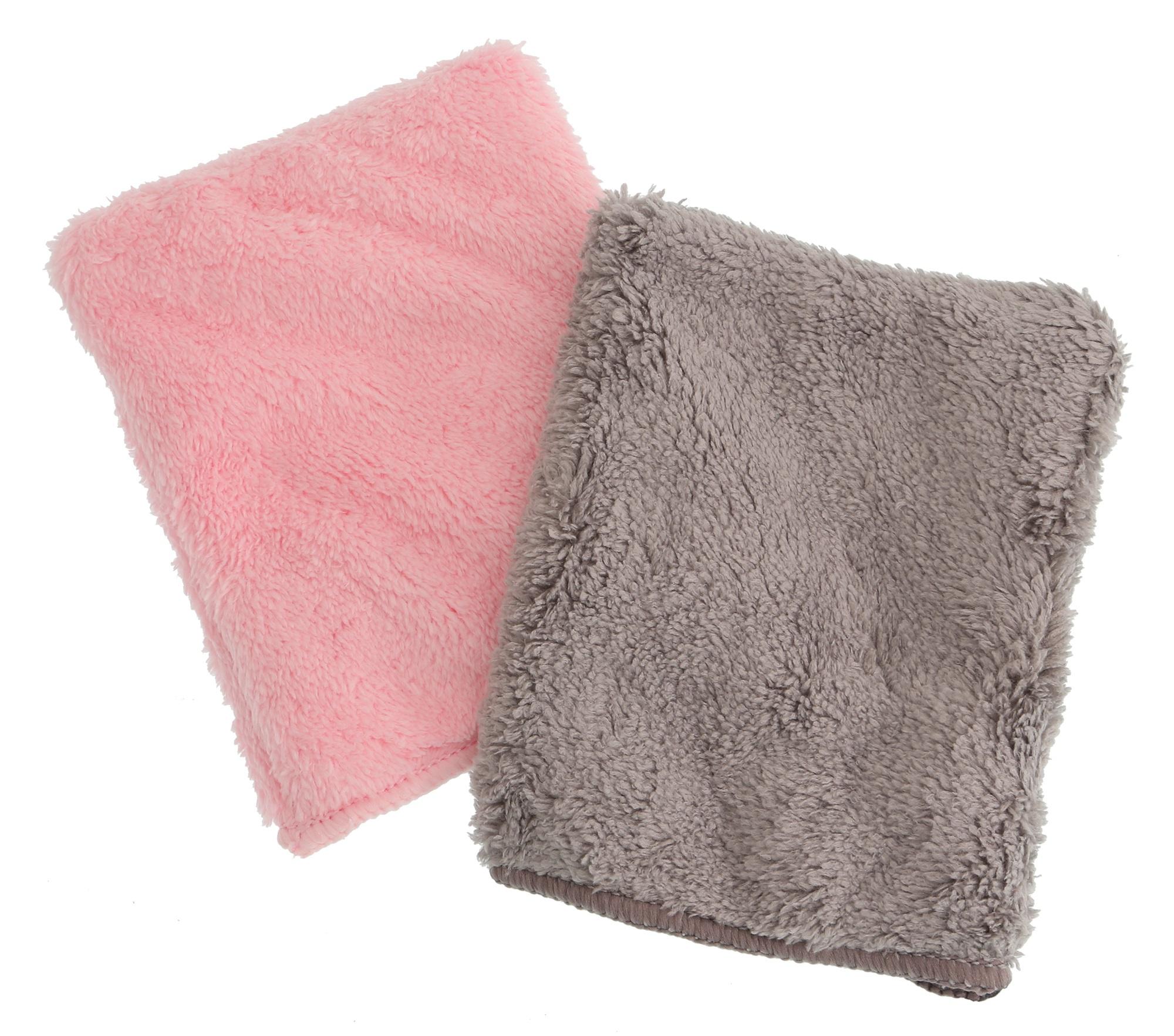 Barbara Hofmann Mikrofaser-Reinigungs-Handschuh Grau Rosa
