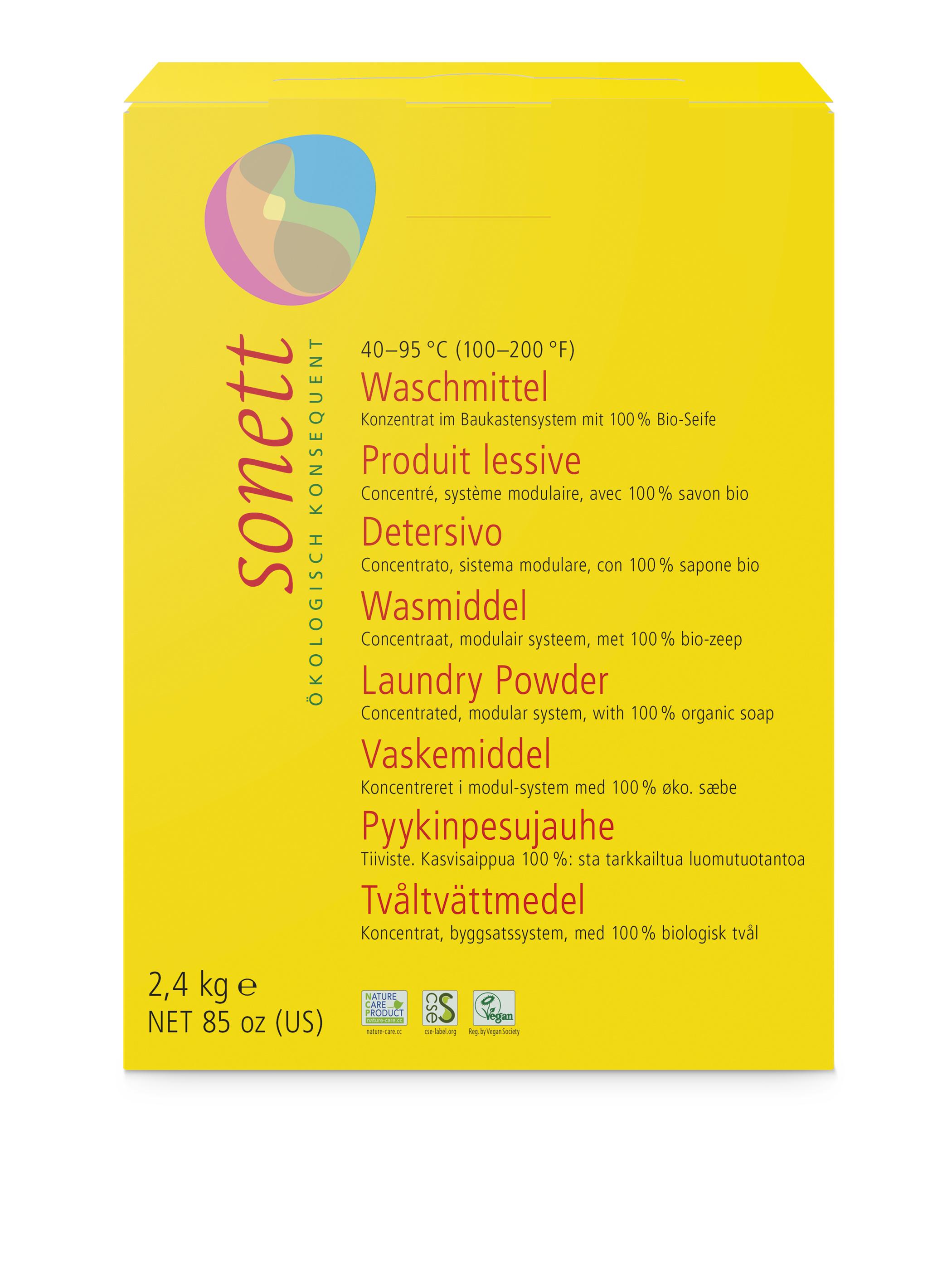 sonett Waschmittel Pulver Konzentrat Bio 2,4 KG