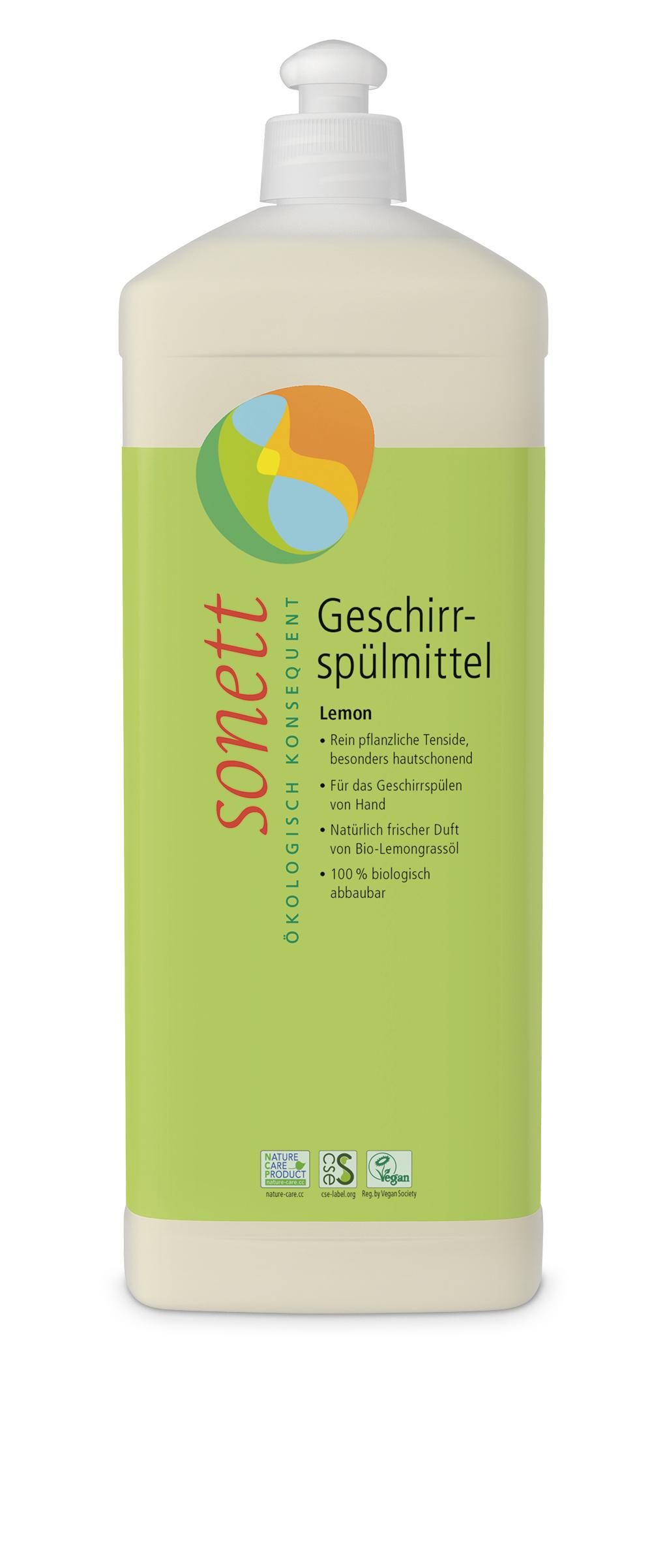 sonett Geschirrspülmittel Lemon Bio 1 L