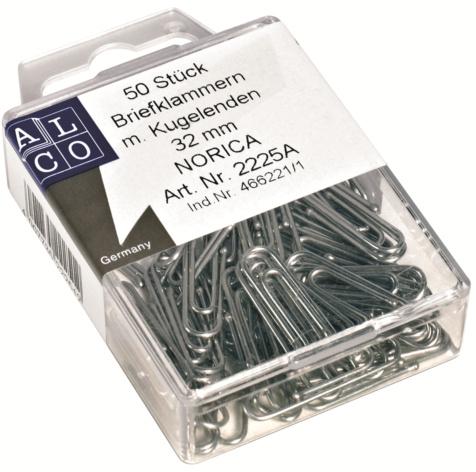 ALCO Büroklammern 50 Stück 32mm NORICA