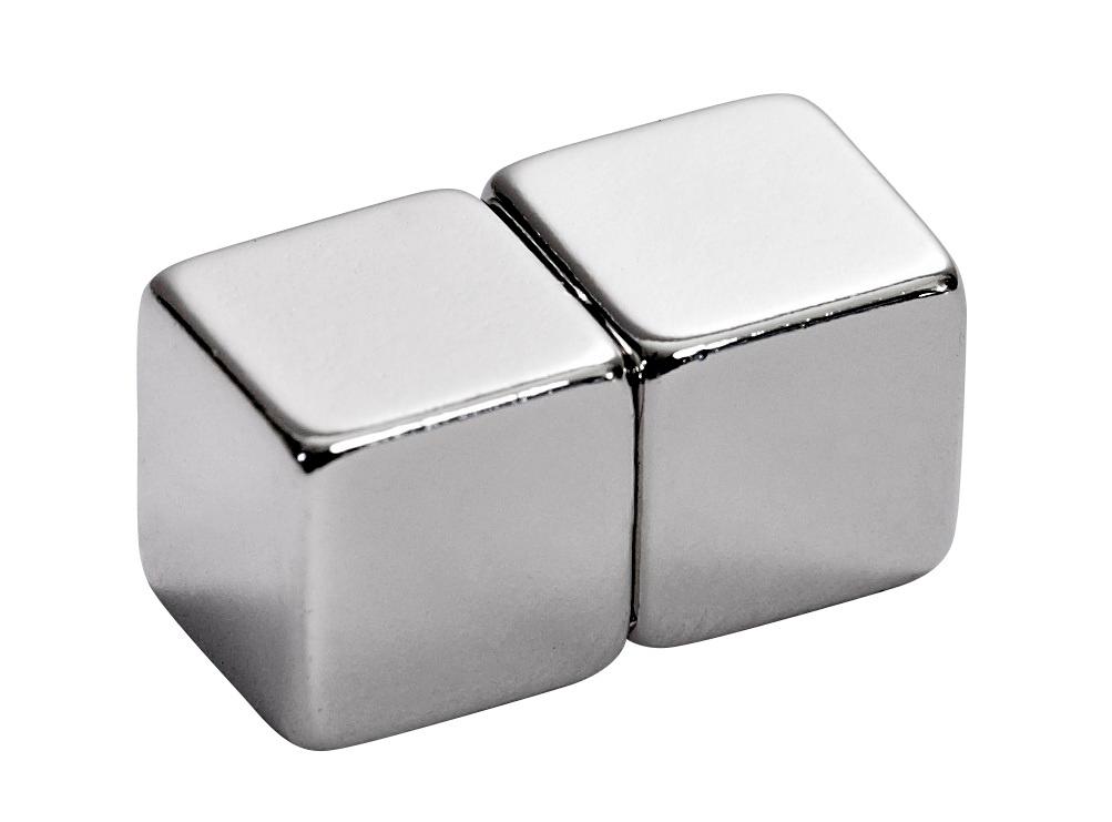 Produktbild ALCO BKT Magnete Würfel silber 2er-Pack 2 von 2