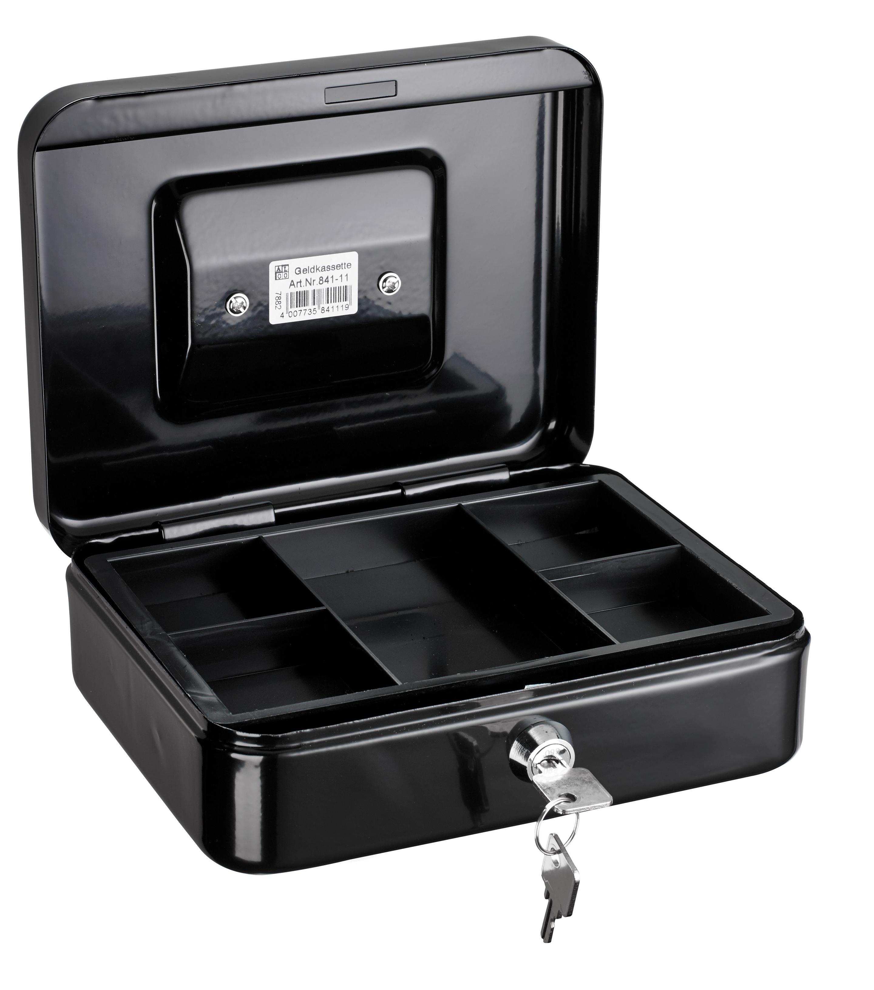 ALCO Geldkassette schwarz  20x16x6,5cm