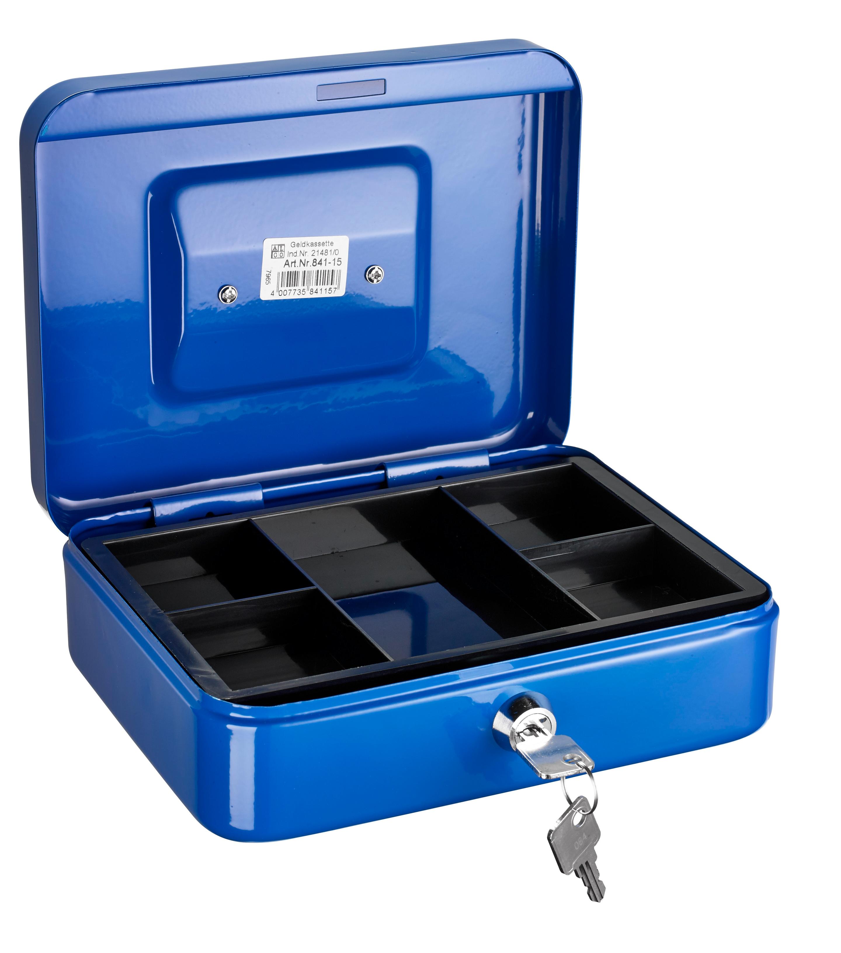Produktbild ALCO Geldkassette blau 20x16x6,5cm 2 von 2
