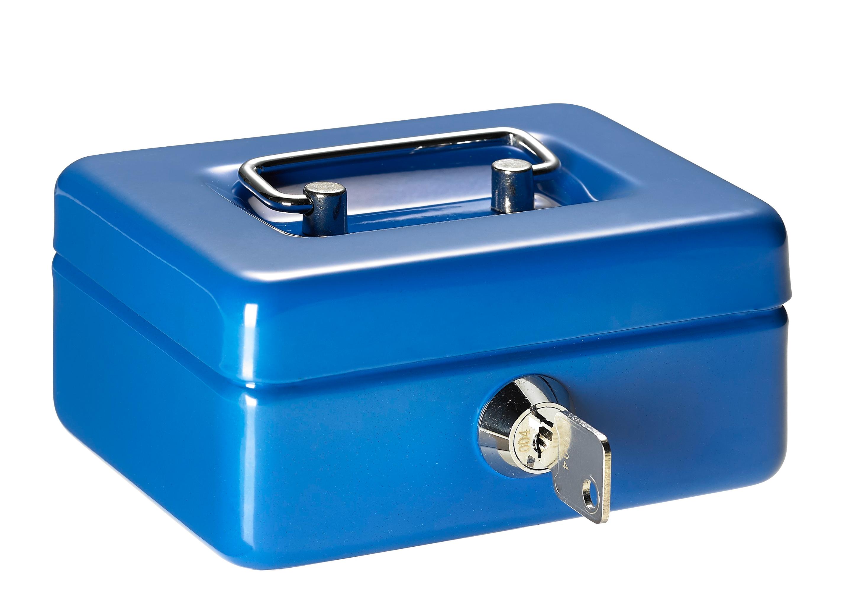 ALCO Geldkassette blau 12,5x9,5x6cm