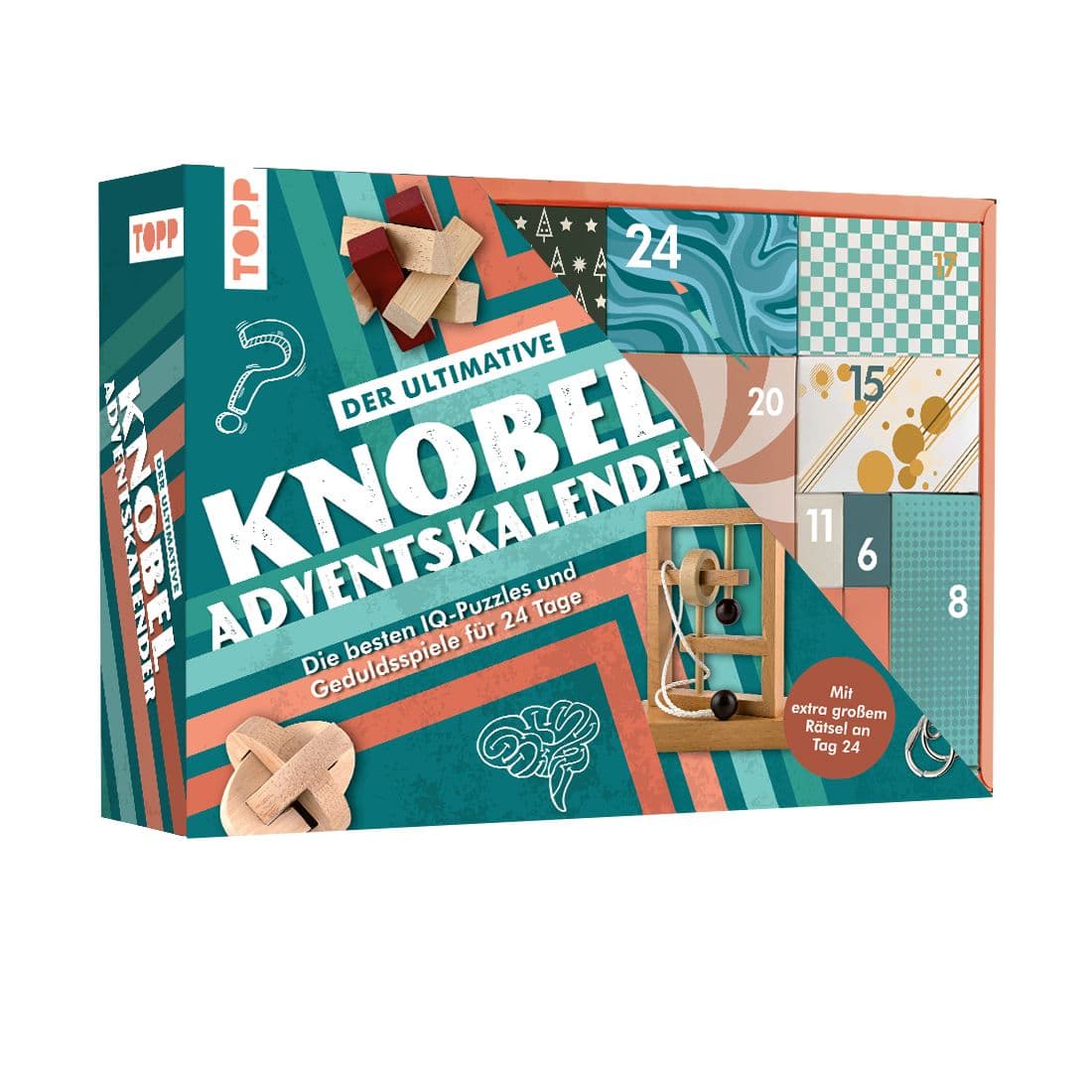 Der ultimative Knobelspiel-Adventskalender – Die besten IQ-Puzzles und Geduldsspiele