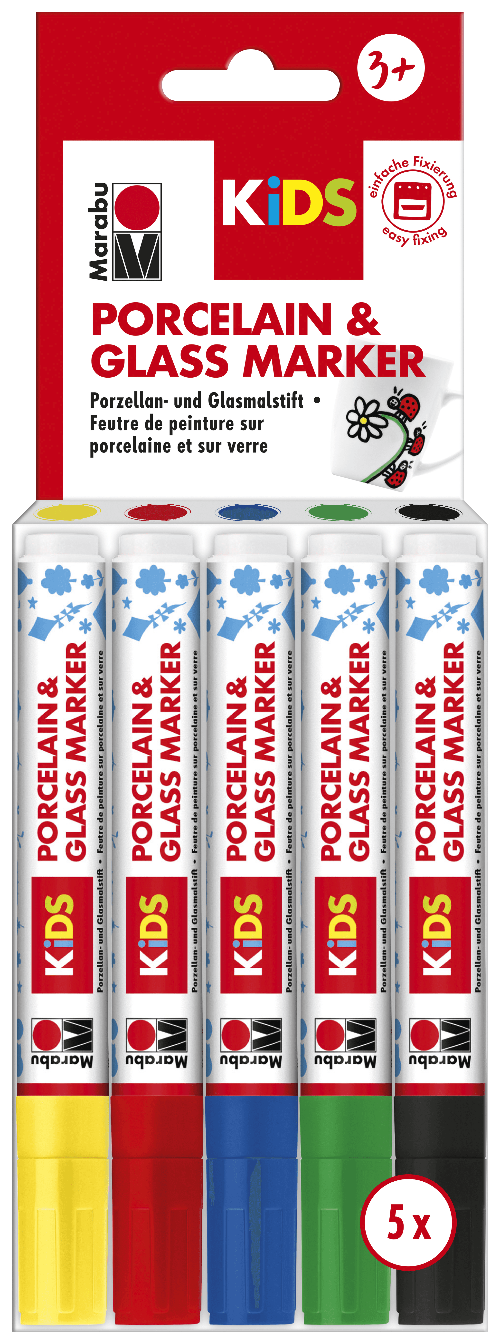 Marabu KiDS porcelán- és üvegmarker Maxi Fun