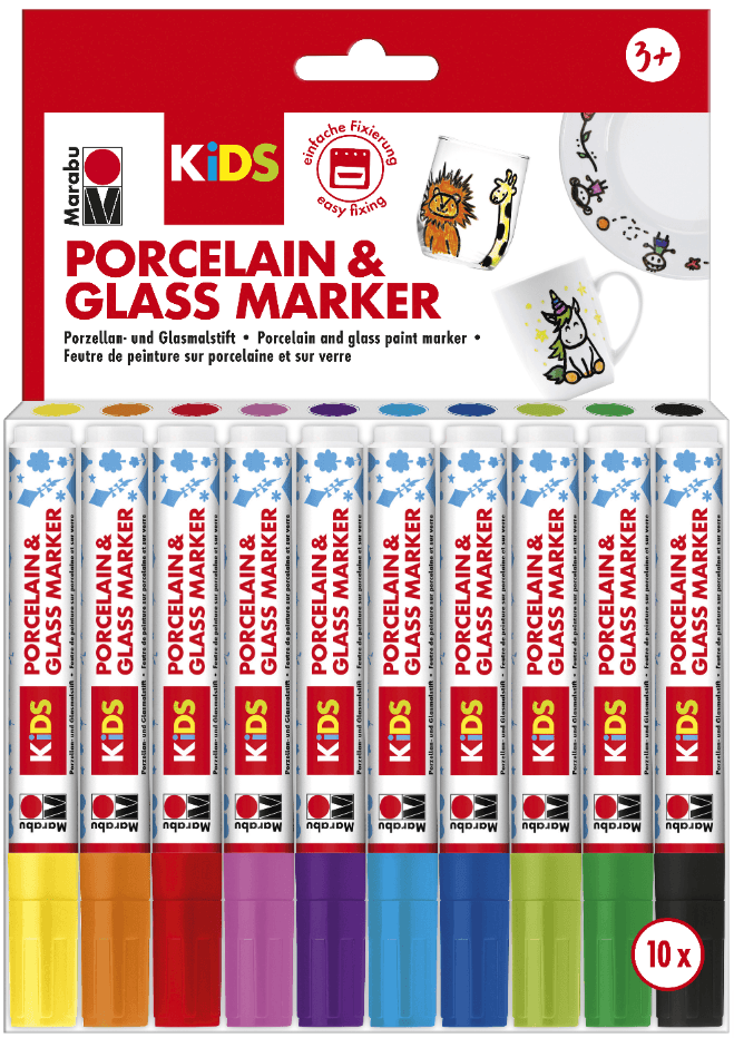 Marabu KiDS Porcelain & Glass Marker Mega Fun