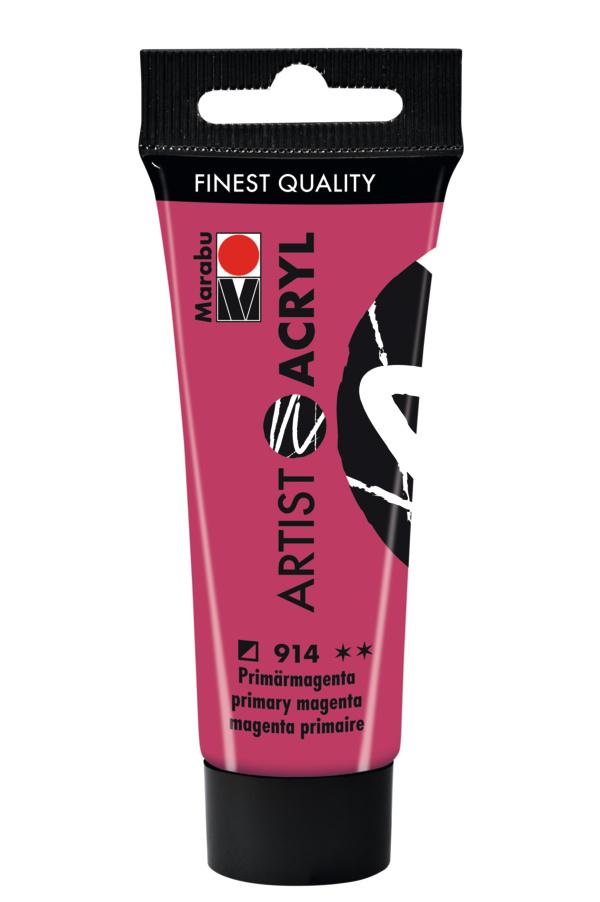 Marabu Artist Acryl, Primärmagenta 914, 22 ml