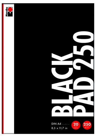 Marabu Black Pad A4 250
