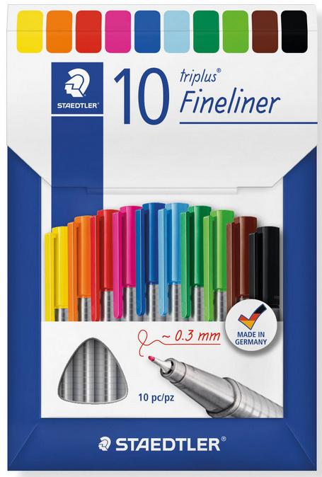 STAEDTLER Fineliner triplus® 10er Etui