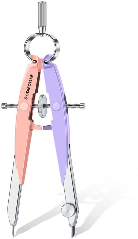 STAEDTLER Mars Comfort Geometriezirkel, Sonderedition "pastell", Farbe pink / flieder