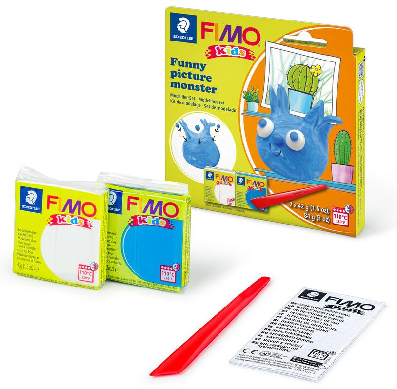 Produktbild STAEDTLER Modelliermasse FIMO® Kids funny papers kit"Funny picture monster" 2 von 3