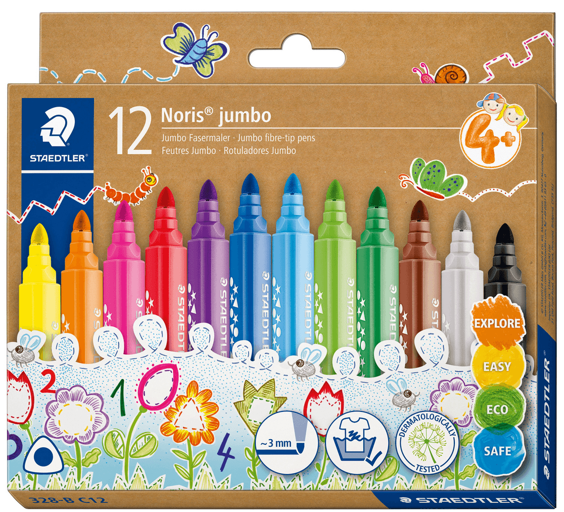 STAEDTLER Noris® jumbo 328-B Dreikantiger jumbo Fasermaler
