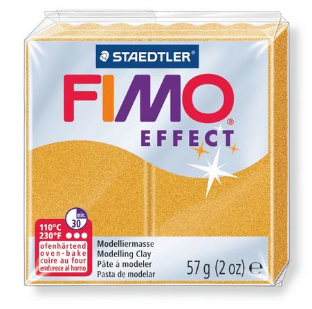 STAEDTLER FIMO - 8020-11 effect Ofenhärtende Modelliermasse Metallic gold