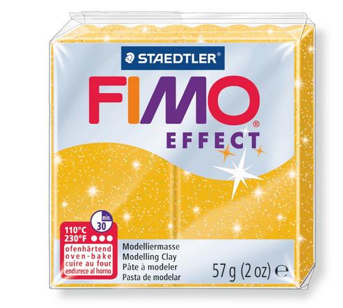 STAEDTLER FIMO - 8020-112 effect Ofenhärtende Modelliermasse glitter gold