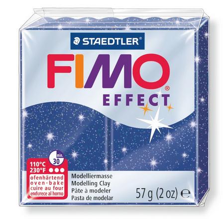 STAEDTLER FIMO - 8020-302 effect Ofenhärtende Modelliermasse glitter blau