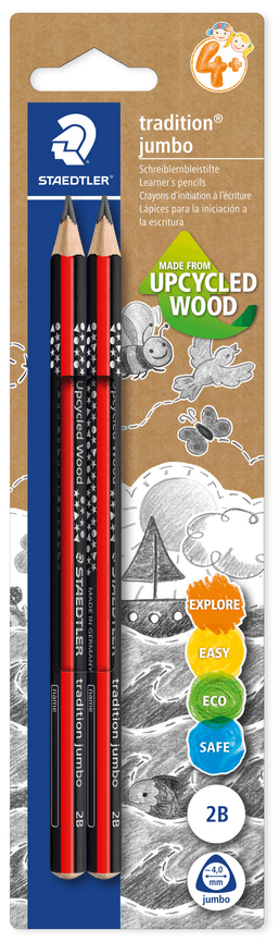 OWLMATE 4er Set Tieflochmarker Bleistift – 2x 45mm Verlängerte Spitze, 2x Druckbleistift (2,0 Mm), Mit 36
