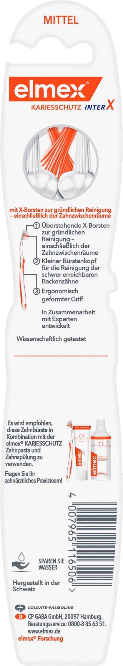 Produktbild elmex Kariesschutz Zahnbürste mittel Kurzkopf 2 von 5