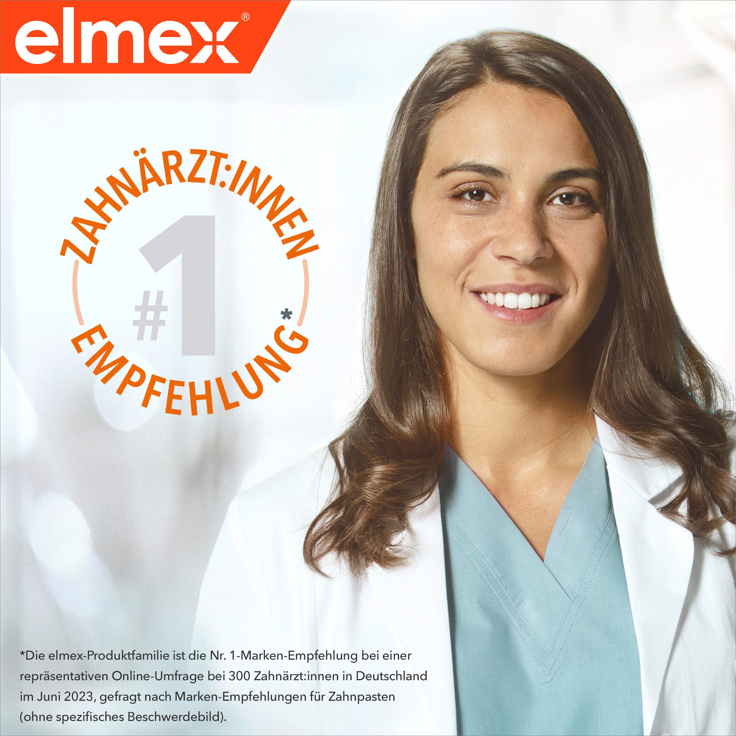 Produktbild elmex Zahnpasta Junior 6-12 Jahre – Hochwirksamer Kariesschutz – stärkt die neuen, bleibenden Zähne 9 von 9