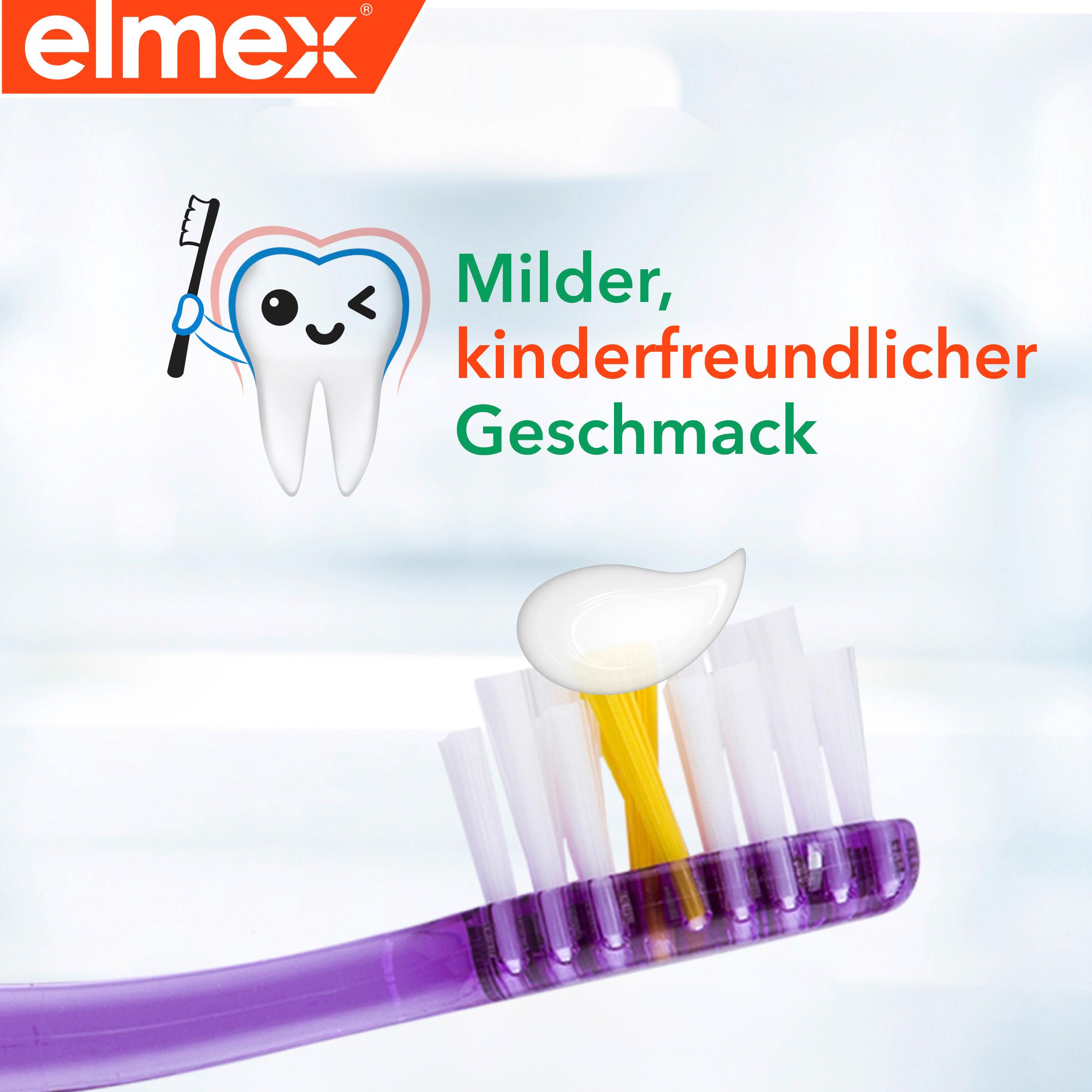 Produktbild elmex Zahnpasta Junior 6-12 Jahre – Hochwirksamer Kariesschutz – stärkt die neuen, bleibenden Zähne 4 von 9
