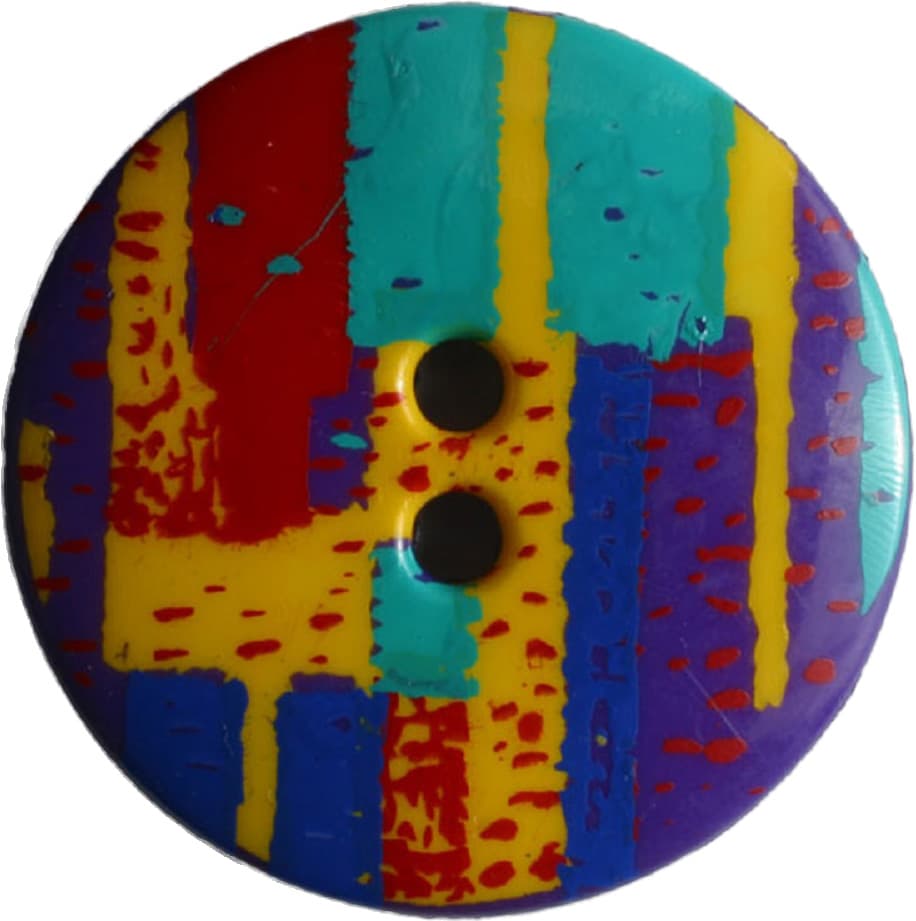 Dill 2-loch-Knopf bunt Ø 18mm 2er Pack