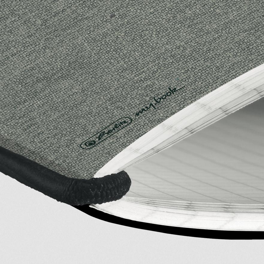 Produktbild herlitz my.book flex Notizbuch Leinen A6 40 Blatt punktiert grau 12 von 12
