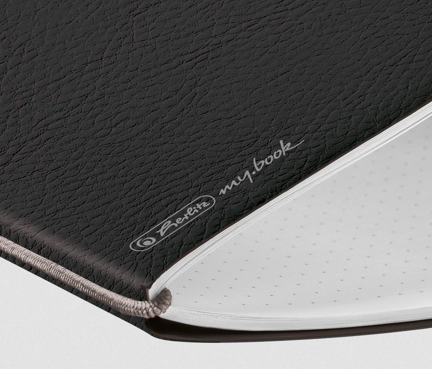 Produktbild herlitz my.book flex Notizbuch Lederoptik A6 40 Blatt punktiert schwarz 2 von 2