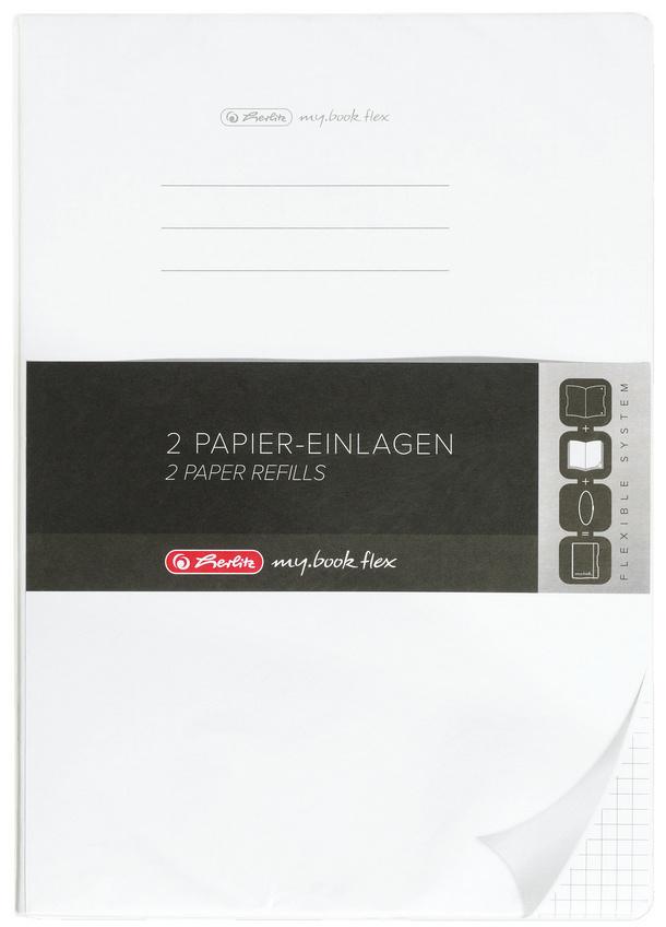 herlitz my.book flex Notizheft Refill A4 2x40Blatt kariert