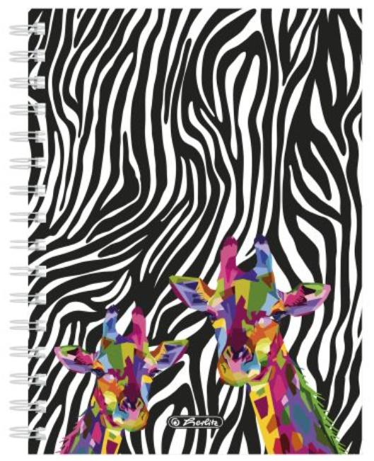 herlitz Spiralboutiquebuch A5 100 Blatt kariert Wild Neon