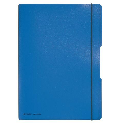 herlitz my.book flex Notizheft PP A4 blau liniert/kariert
