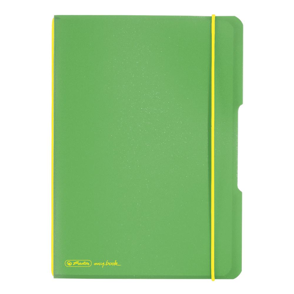 herlitz my.book flex Notizheft PP A5 hellgrün kariert
