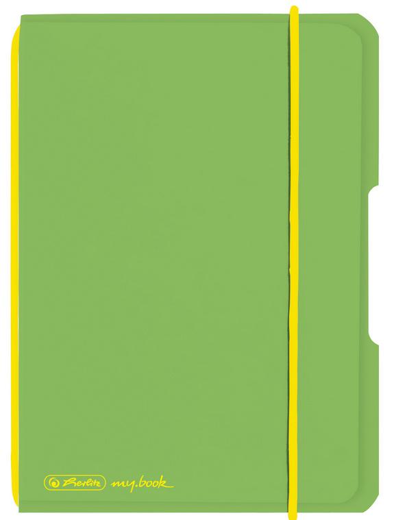 herlitz my.book flex Notizheft PP A6 40Blatt kariert hellgrün