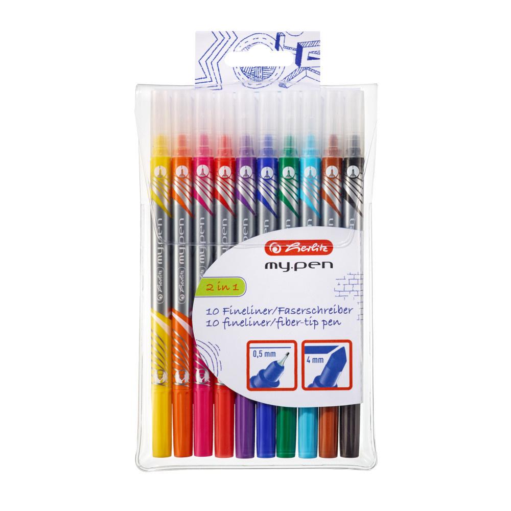 herlitz Fineliner-Faserschreiber My Pen 10-er- Etui
