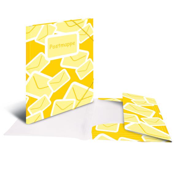 HERMA Gummizugmappe  easy orga to go A4 PP Postmappe transparent gelb