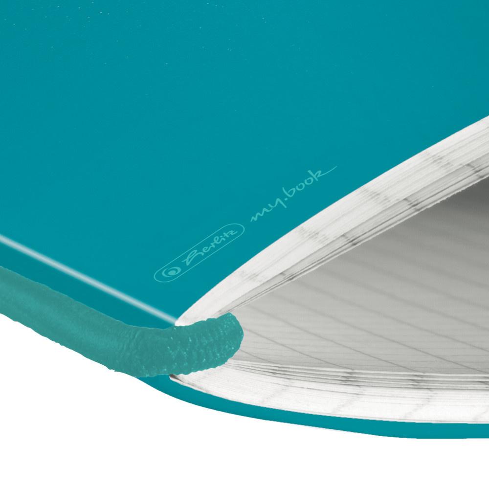 Produktbild herlitz my.book flex Notizheft PP A5 caribic turquoise kariert 3 von 4