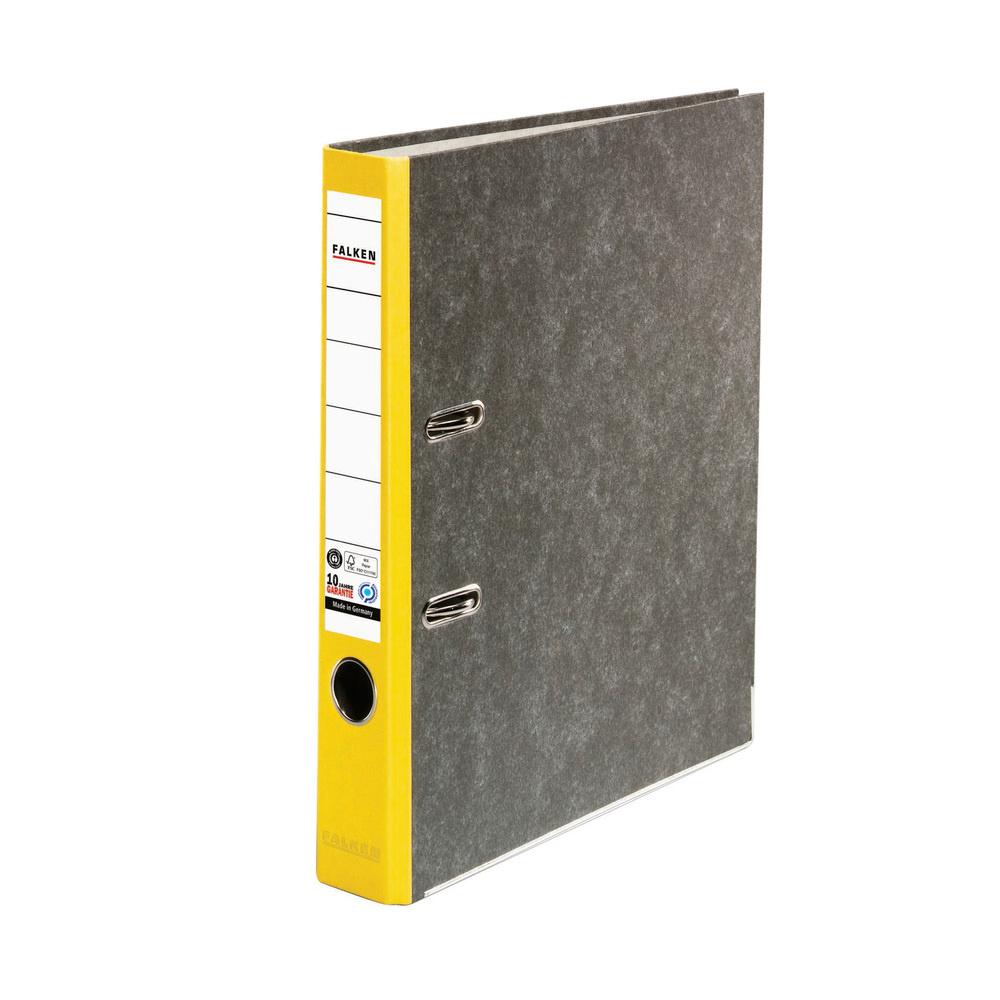 FALKEN Ordner Pappe A4 5cm gelb