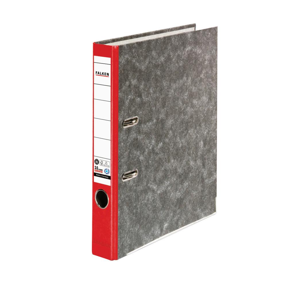 FALKEN Ordner Pappe A4 5cm rot