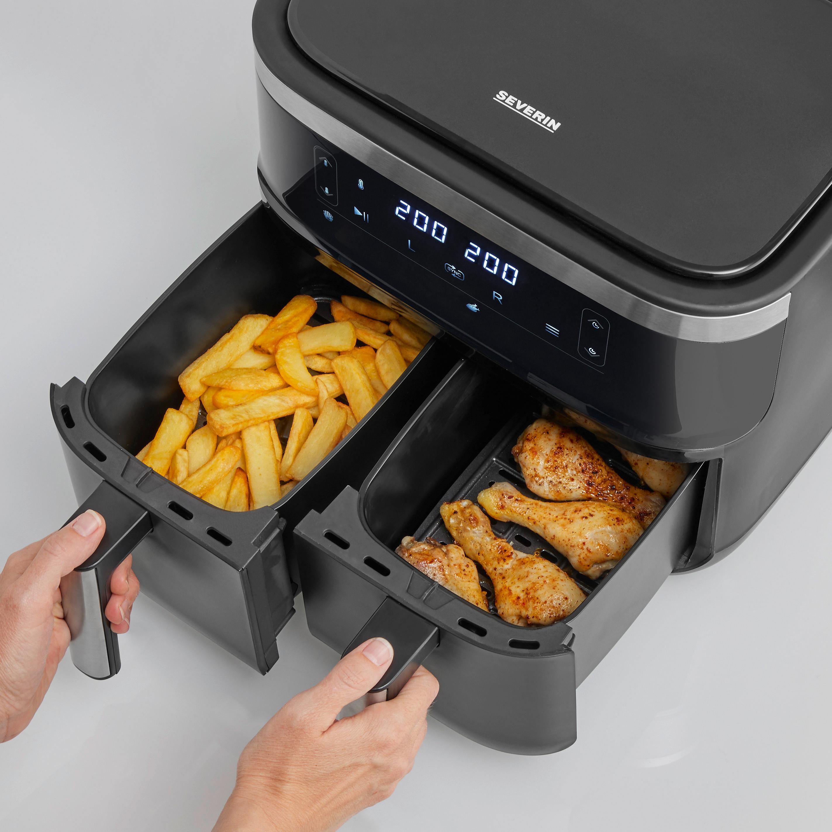 Produktbild SEVERIN Doppel-Heißluftfritteuse 2x3,8l 5 von 9