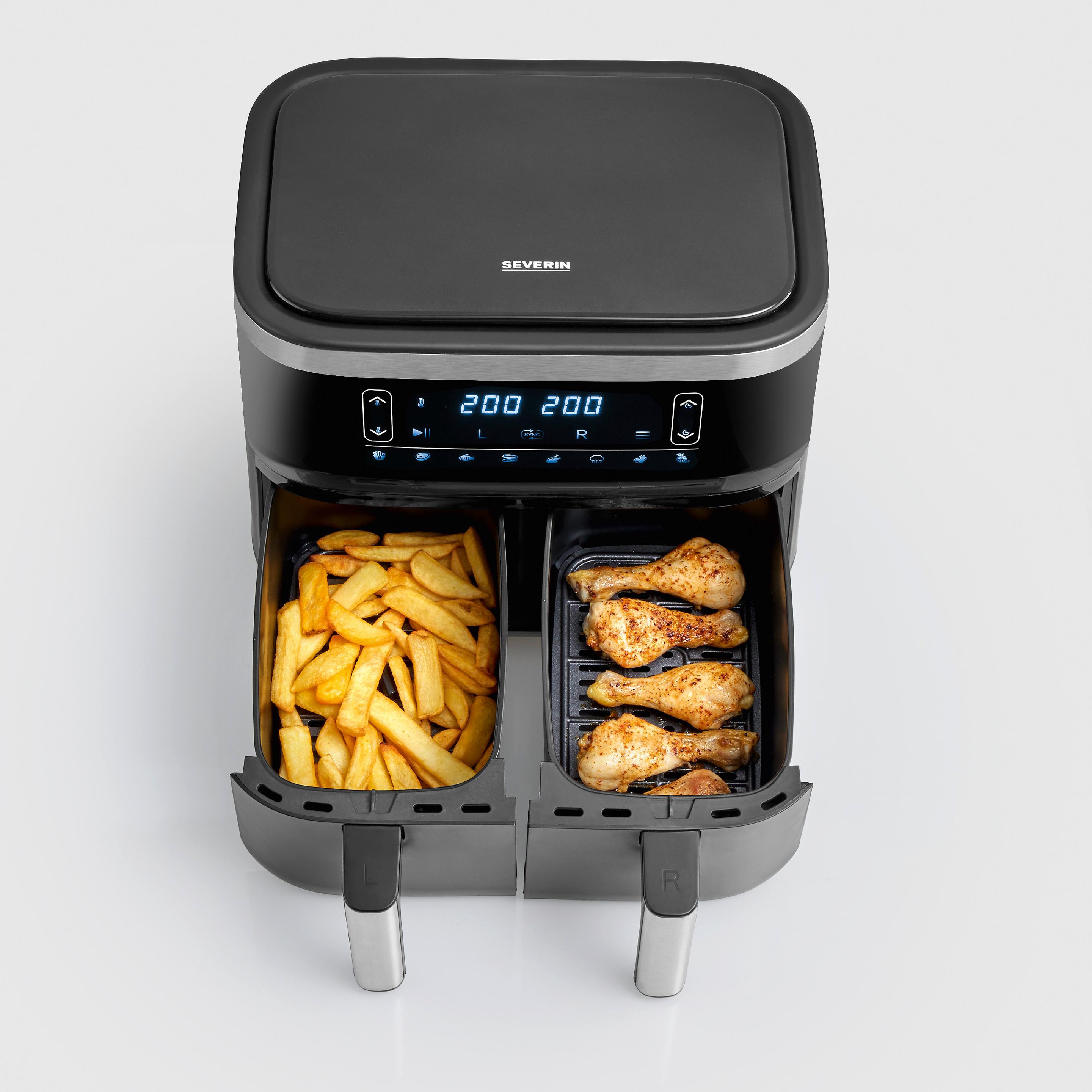 Produktbild SEVERIN Doppel-Heißluftfritteuse 2x3,8l 9 von 9