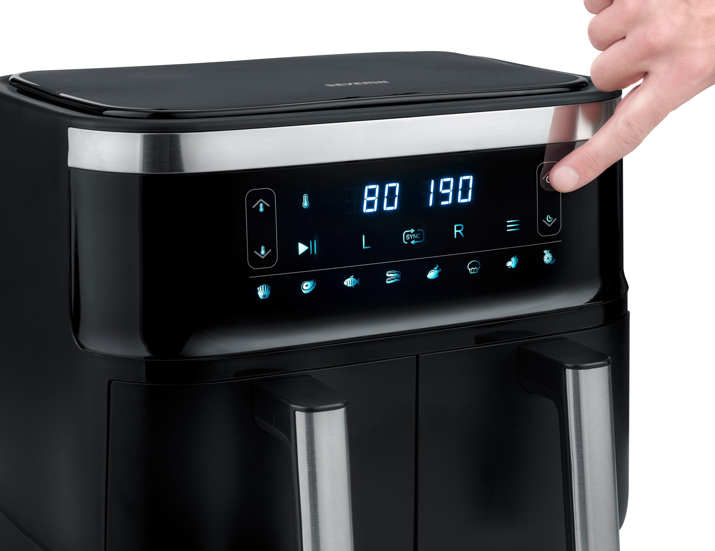 Produktbild SEVERIN Doppel-Heißluftfritteuse 2x3,8l 7 von 9