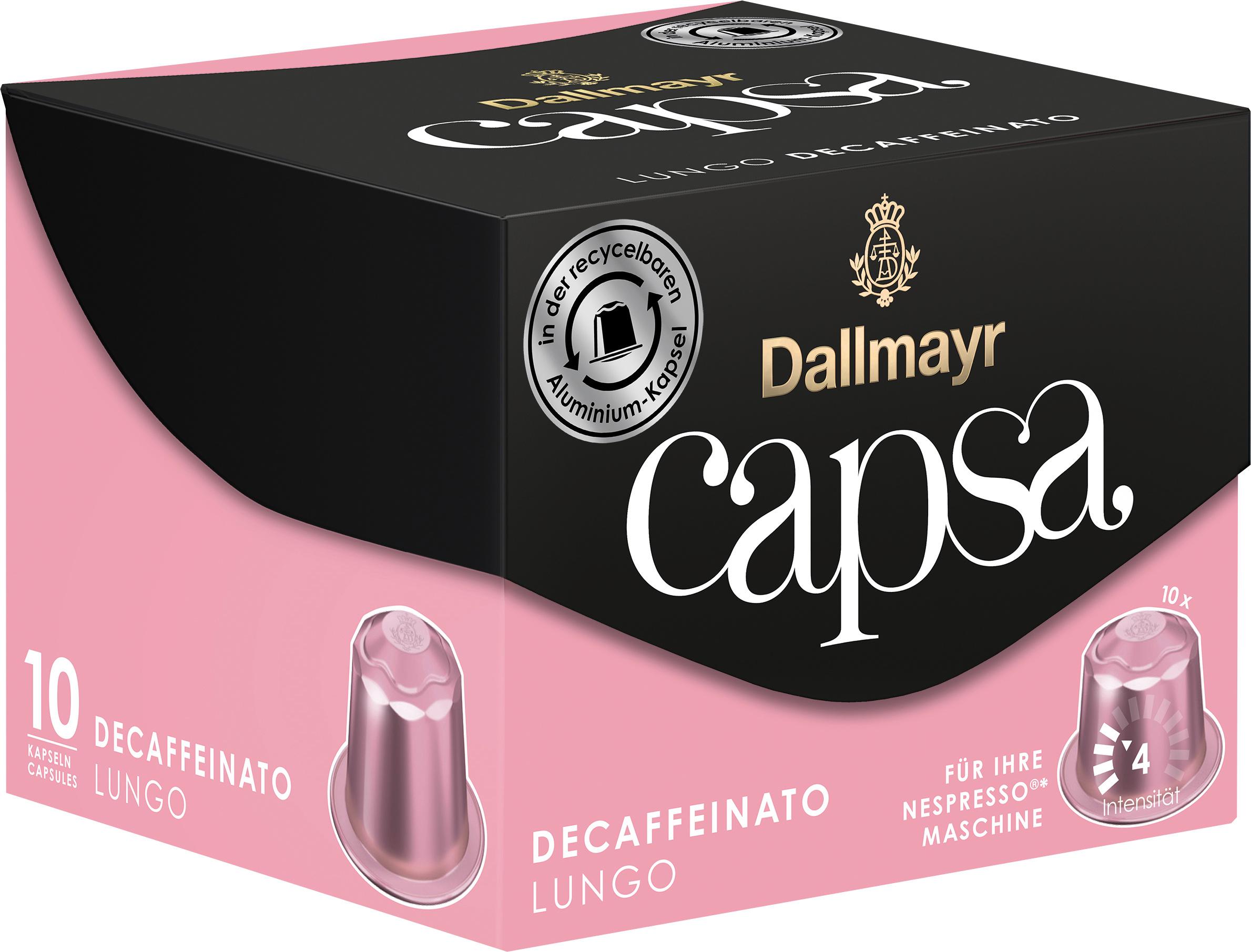 Dallmayr Capsa Kaffeekapseln Lungo Decaffeinato