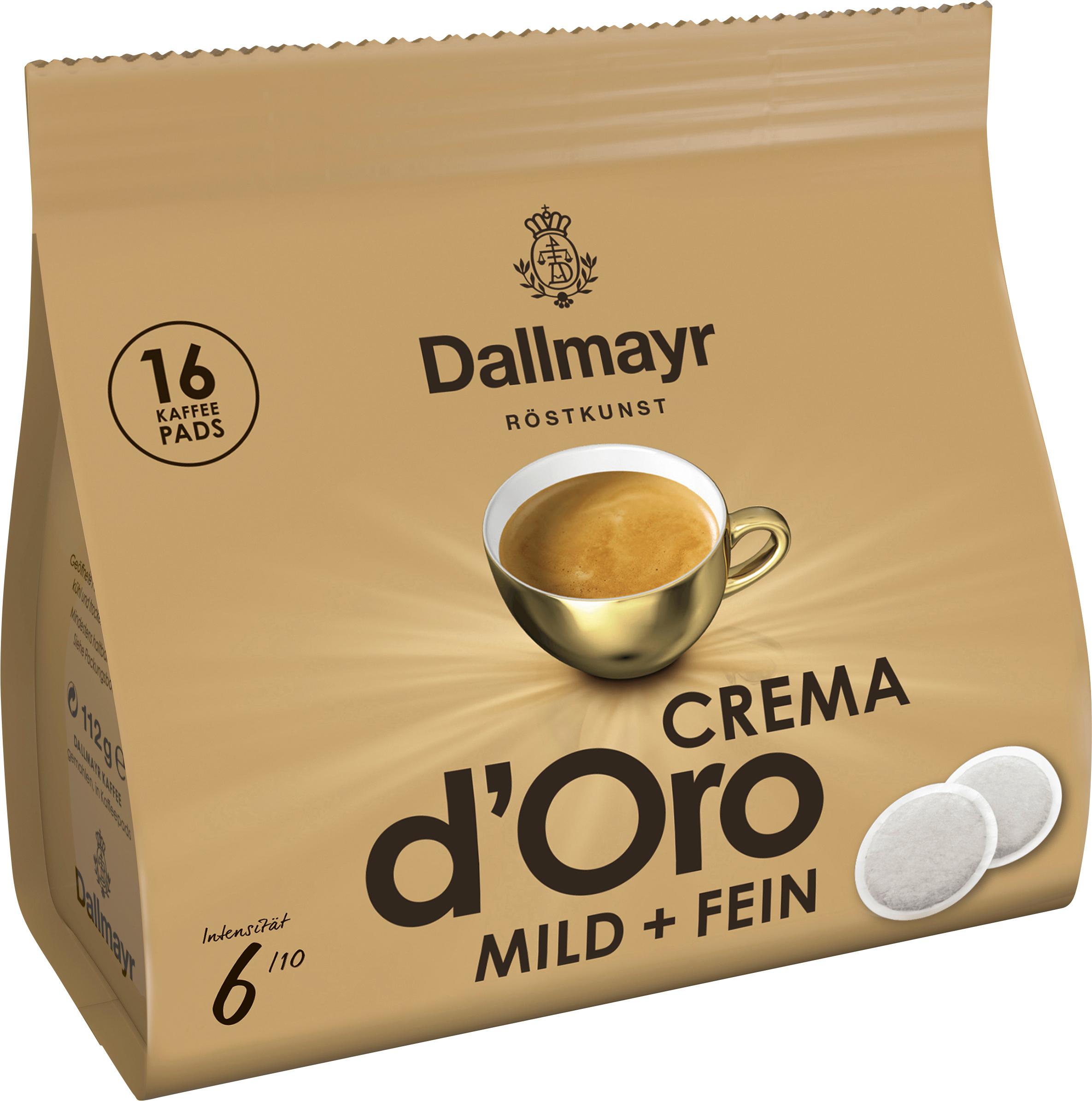 Dallmayr Crema d'Oro mild+fein Kaffeepads