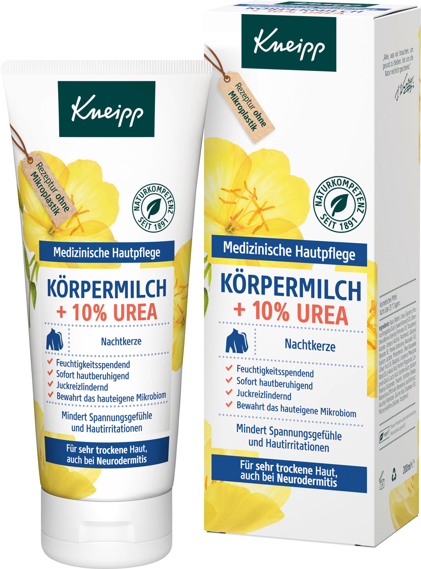 Kneipp Medizinische Hautpflege Körpermilch + 10% UREA Nachtkerze