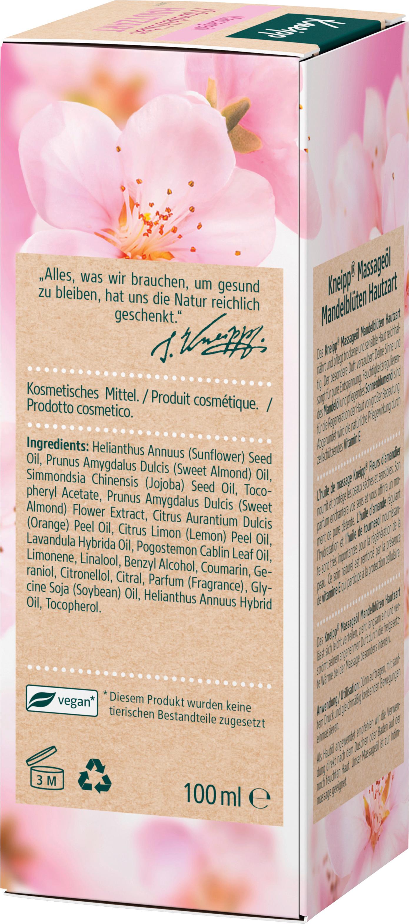Kneipp Massageöl Mandelblüten Hautzart