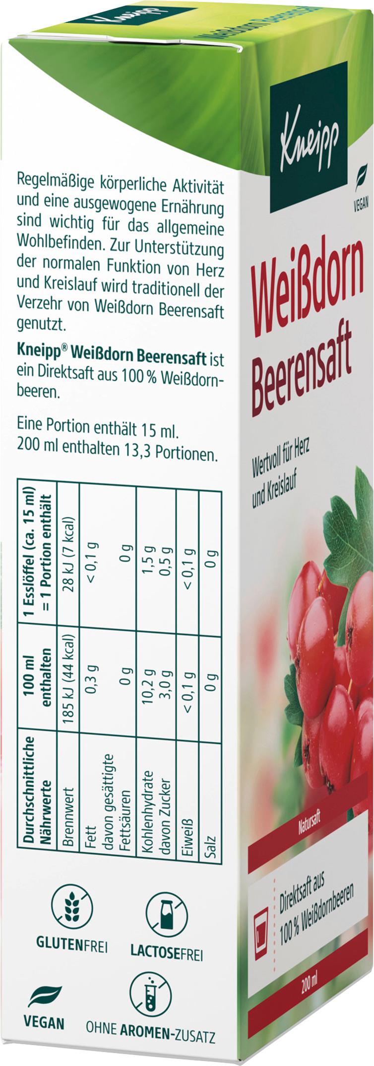 Produktbild Kneipp Weißdorn Beerensaft 2 von 4