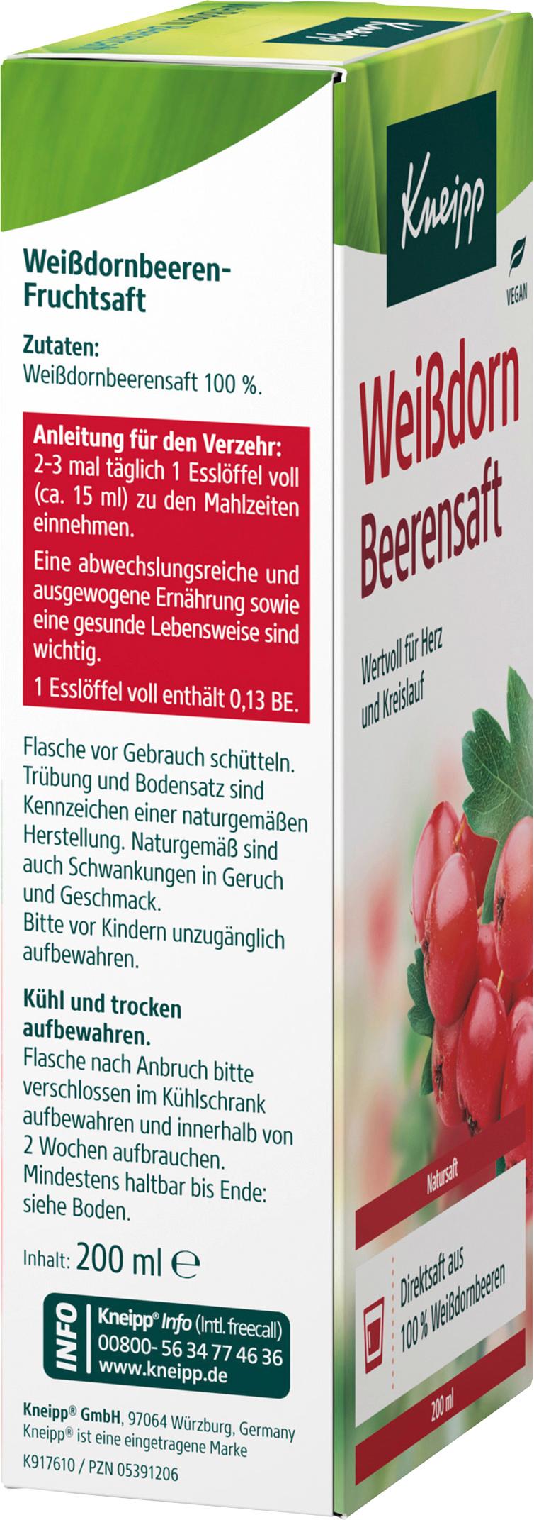 Produktbild Kneipp Weißdorn Beerensaft 4 von 4