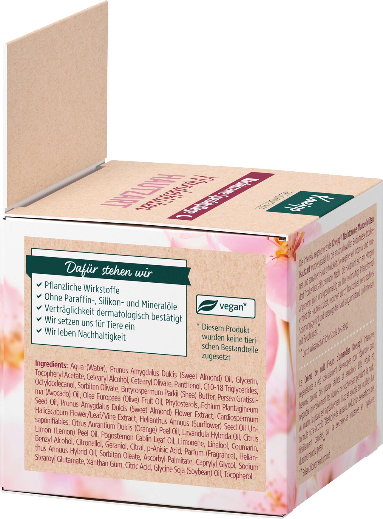 Produktbild Kneipp Nachtcreme Mandelblüten Hautzart 3 von 6