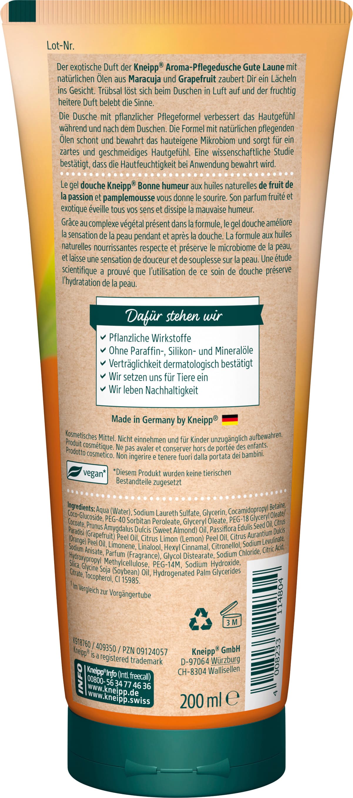 Produktbild Kneipp Aroma-Pflegedusche Gute Laune 2 von 2